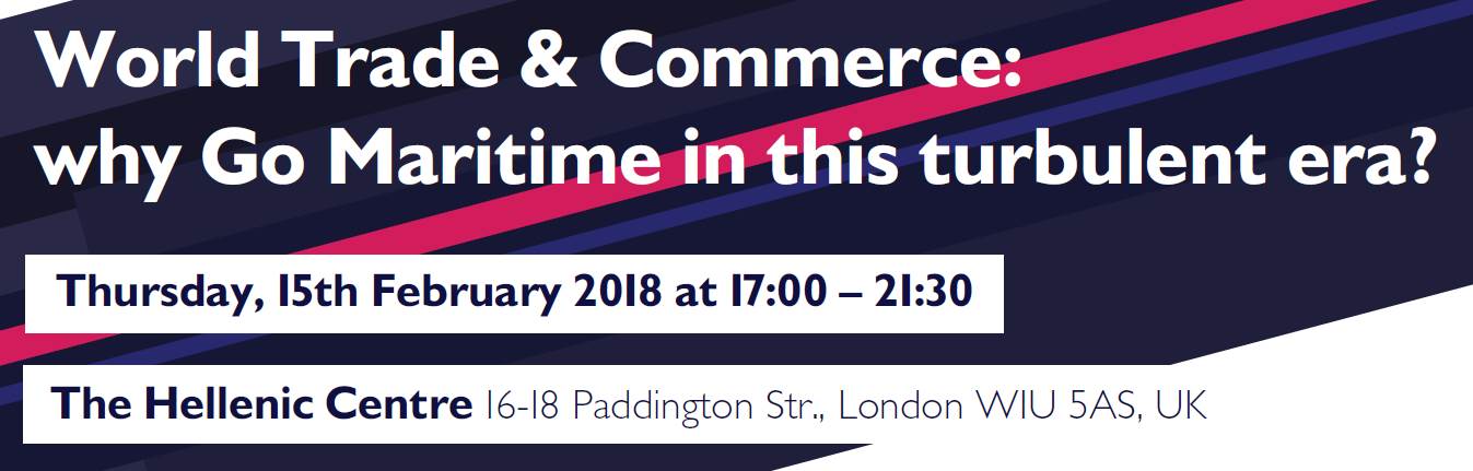 EVENT: World Trade & Commerce: why Go Maritime in this turbulent era?