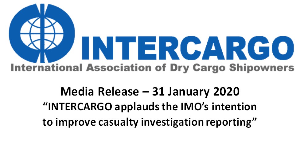 “INTERCARGO applauds the IMO’s intention to improve casualty investigation reporting”