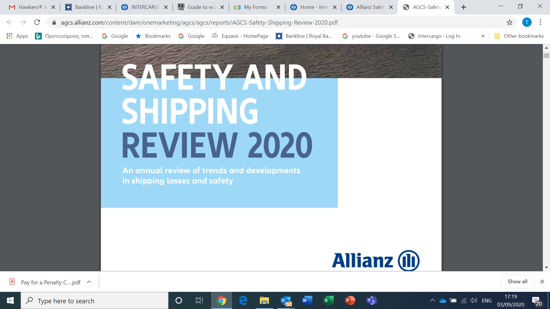 Allianz Safety and Shipping Review 2020